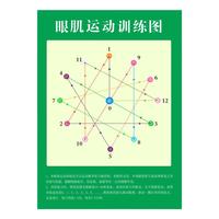 自帶背膠防水防塵視力恢復(fù)訓(xùn)練圖