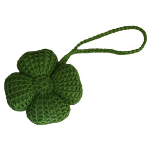 成品手工钩织四叶草 幸运草挂件钥匙扣包包挂件礼物配饰阿富汗针