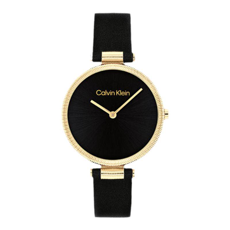 【双11】CalvinKlein官方正品CK手表女小弹簧皮革石英手表