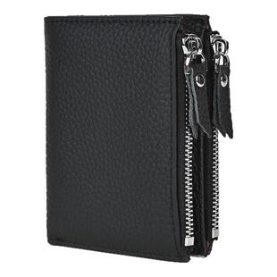 头层牛皮男钱包2026新款真皮防盗刷女款银行卡包多功能零钱包皮夹