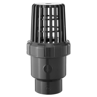 戎生UPVC球形底阀美标水泵PVC管止回阀花篮头塑料抽水鱼缸止逆阀