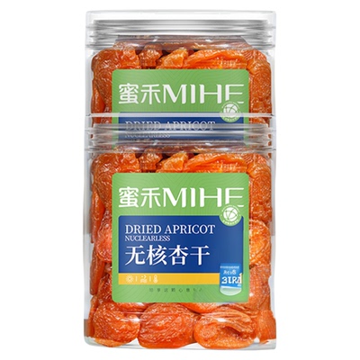 蜜禾无核杏干250g*4罐