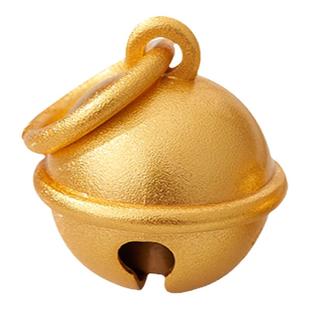 古法沙金铃铛可响吊坠小铃铛小狗猫咪项圈手串编手绳穿珠配饰配珠