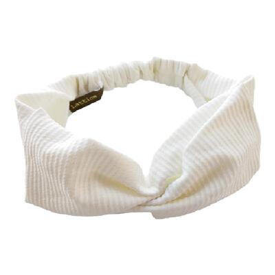 日系交叉宽边弹力束发带