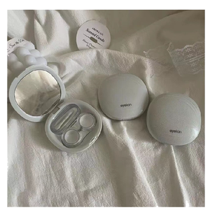 凯达美瞳盒子ins隐形眼镜盒防漏可爱简约便携轻便高级感伴侣盒zy