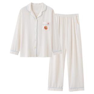 SLEEPTIGHT睡衣女春秋款纯棉长袖长裤日系格子甜美少女家居服薄款