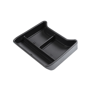 适用大众id4crozz中控下层储物盒id4x用品改装一汽配件收纳盒上汽