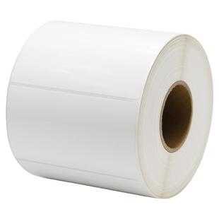 亮白PET不干胶标签纸油胶强粘性光面白色防水产品二维码条形码电子厂条码打印机贴纸定制标牌定做卷标印刷