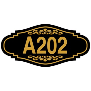 亚克力数字贴门牌号宾馆房间包厢号码牌个性住宅家用高档酒店房号自粘提示挂牌定做创意楼层标识订制门号定制