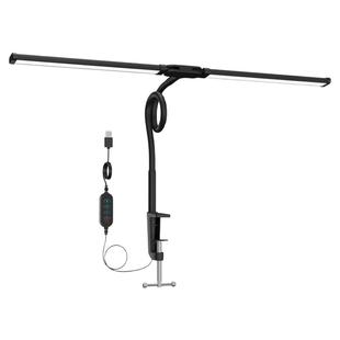 新款智能护眼台灯超亮学生阅读学习夹子灯办公桌灯双头工作电脑灯