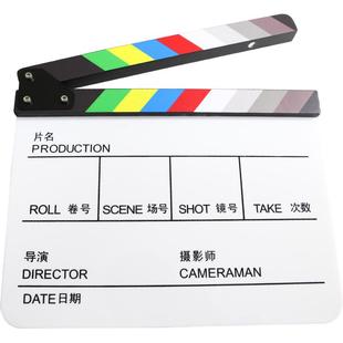 亚克力场记板专业电影导演打板器片场拍摄大号打板拍摄道具影视剧组开机拍板毕业照摄影拍照装饰卡板手拿拍板