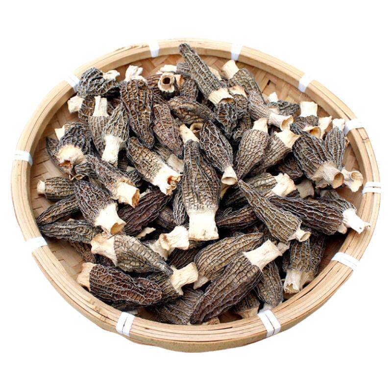 羊肚菌干货头茬剪柄湖北神农架纯羊肚菌