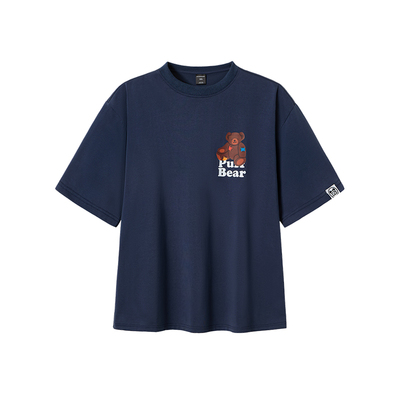 韦恩泽维尔短袖休闲大码绣花T恤