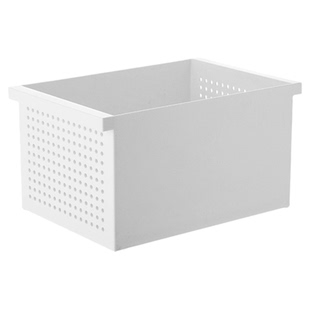 霜山直角收纳盒可叠加厨房橱柜调料整理盒家用零食杂物塑料收纳筐