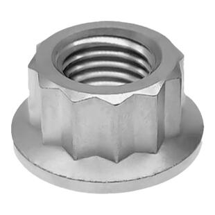 钛合金TC4六角法兰螺母十二角法兰螺帽特殊防拆摩托车改装