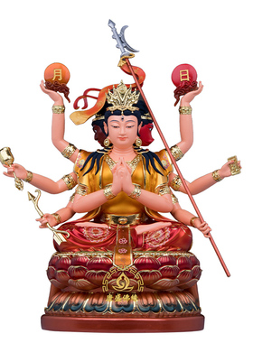 斗姆紫光圣母斗母星像树脂摆件