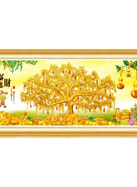 2022钻石画满钻中国风招财进宝