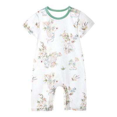 贝肽斯宝宝连体睡衣夏季短袖衣服