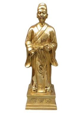 大号全铜名医李时珍药王医圣李时珍全身像半身像中医礼品中式摆件