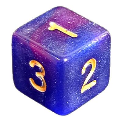 星空6面数字骰子桌游直角色子