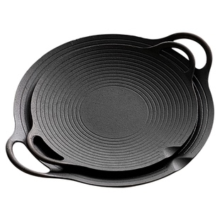 onlycook双耳铸铁烤肉盘户外烤肉锅卡式炉专用烧烤盘电磁炉煎烤盘