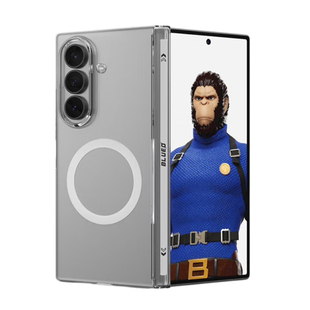 蓝猩BLUEO适用三星ZFold7手机壳0透磁吸Fold7中轴保护套W26折叠屏磁吸转轴zfold7简约透明高级感全包铰链防摔