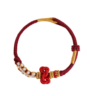 文昌结小红绳编织手绳男女考试考研上岸手链高考好运金榜题名礼物