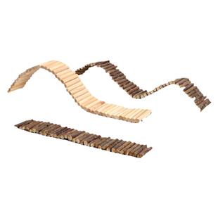 金丝熊仓鼠笼内造景用品芦丁鸡窝家玩具苹果枝围栏躲避屋栅栏楼梯