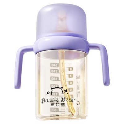 布比熊PPSU牛奶杯V型防喷学饮杯