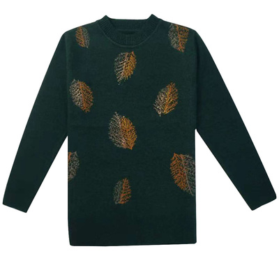 新款毛衣中厚针织衫圆领