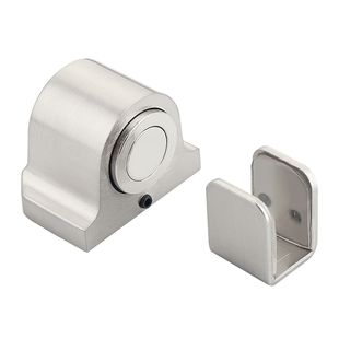 玻璃门门吸免打孔玻璃地吸10-12mm玻璃门挡强磁门碰定位限位器