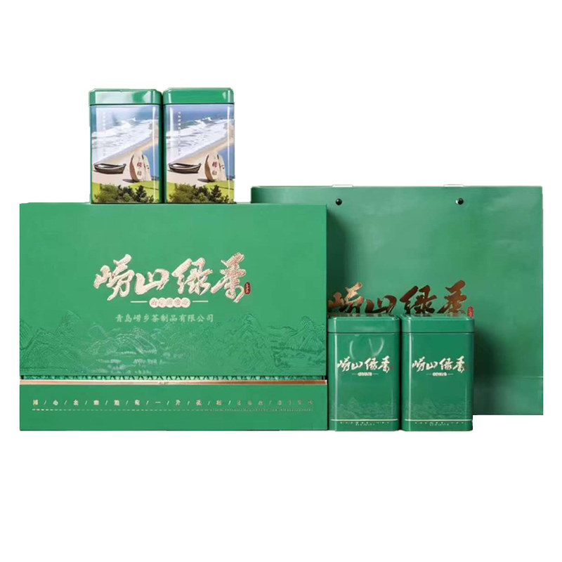 崂乡崂山绿茶500g礼盒装青岛特色产区绿茶