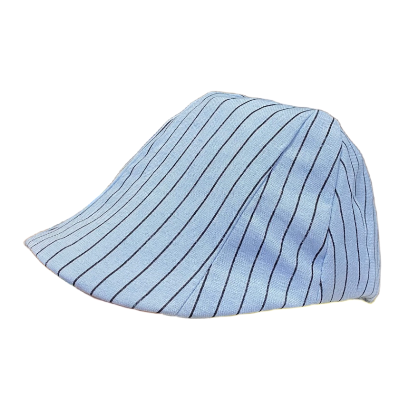 日系文艺条纹鸭舌帽女春夏前进帽