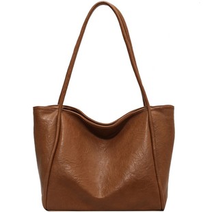 今年流行复古通勤包女2026新款春季百搭大容量学生上课单肩托特包