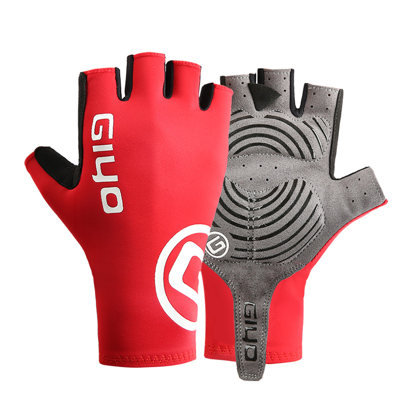 GIYO夏冬季破风骑行手套短指半长指公路山地车自行车女男单车减震