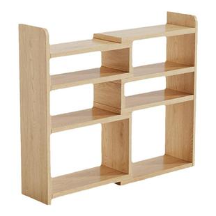 实木桌面置物架桌上书架儿童伸缩书桌简易转角架家用办公室小书柜