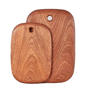 日本kangalu乌檀木整木菜板家用抗菌防霉实木粘板宝宝辅食切菜板