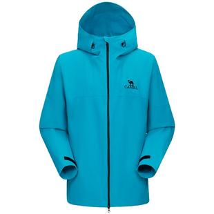 【探索潜水蓝】骆驼户外雨神冲锋衣女新款暴雨级防风防水旅游外套