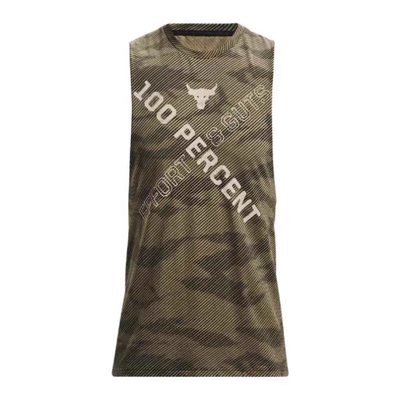 安德玛无袖男大开叉运动背心透气