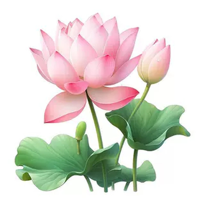 清新荷花防水自粘马桶盖贴纸