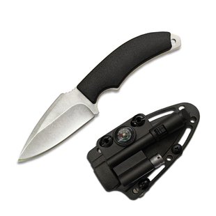 多功能装备小直刀配备指南针打火石口哨小电筒背夹多用刀户外露营