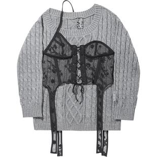 中国李宁ANDERSSON BELL联名系列编织衫女26新款冬季毛衣运动服