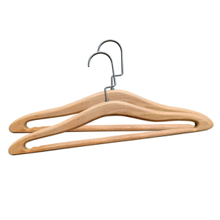 天然整料无漆老香樟木衣架原木色纯实木扁勾防滑横杆衣撑防虫蛀