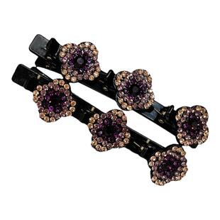 水钻编发发夹刘海碎发神器发卡ins韩版简约气质百搭侧边夹子头饰