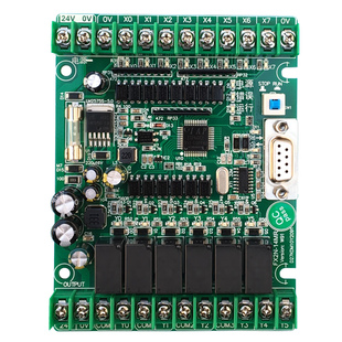 继电器输出FX2N-14MR国产工业可编程逻辑控制器仿三菱PLC工控板卡
