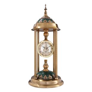 威弗列德高级摆放台式钟表桌面摆钟老式台钟欧式复古座钟客厅时钟