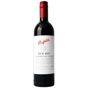 奔富BIN407赤霞珠干红葡萄酒750ml宴会送礼澳洲原装进口正品红酒