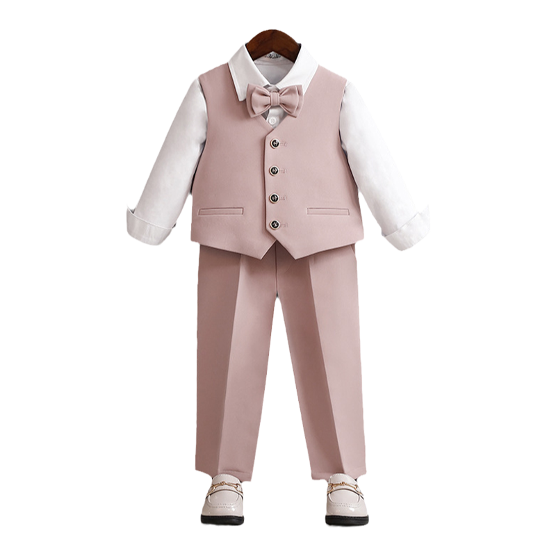 儿童西装套装男宝宝周岁生日演出花童礼服洋气男童春款小西服外套