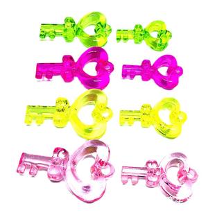 爱心钥匙锁套装儿童仿水晶宝石玩具过家家道具幼儿园奖励