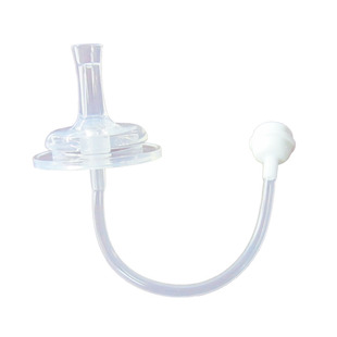 买2送1NUK奶瓶配件吸管式奶嘴宽口通用转换学饮杯重力球鸭嘴直饮